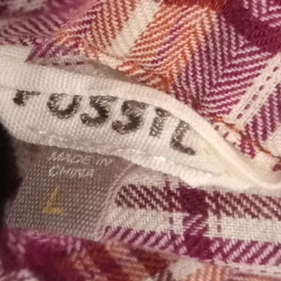 Fossil Plaid Shirt - Picture 2 of 2